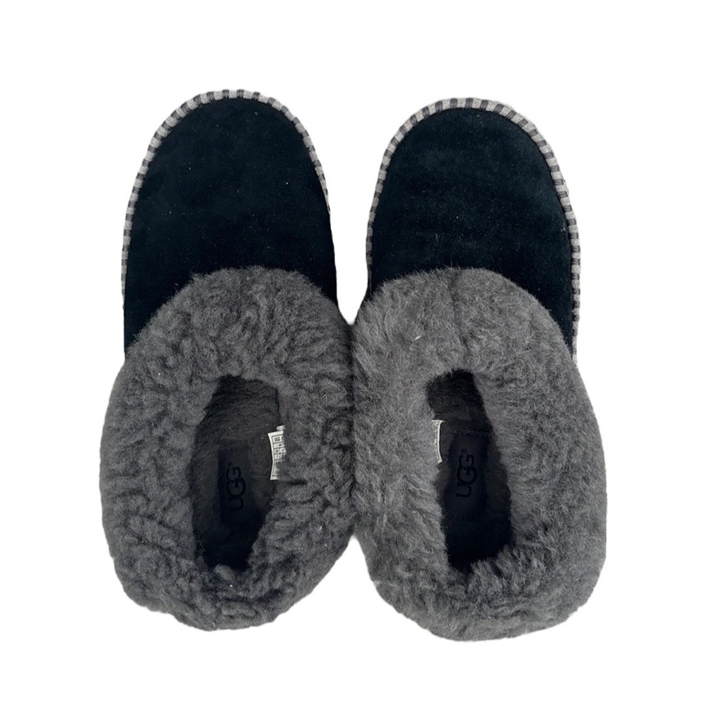 Womens UGG ankle-height slippers with plush inside for indoor/outdoor wear